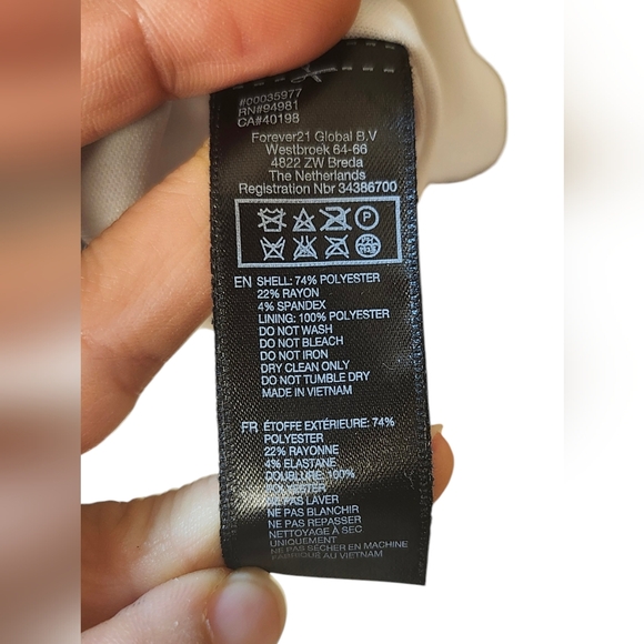 Forever 21 Black and White Midi Pencil Dress, Professional Dress, Size Medium - Picture 4 of 4